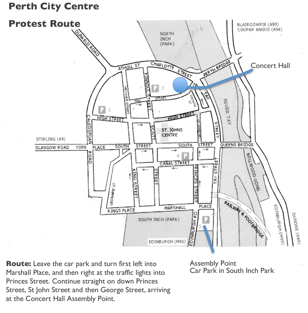 Protest - Route Map